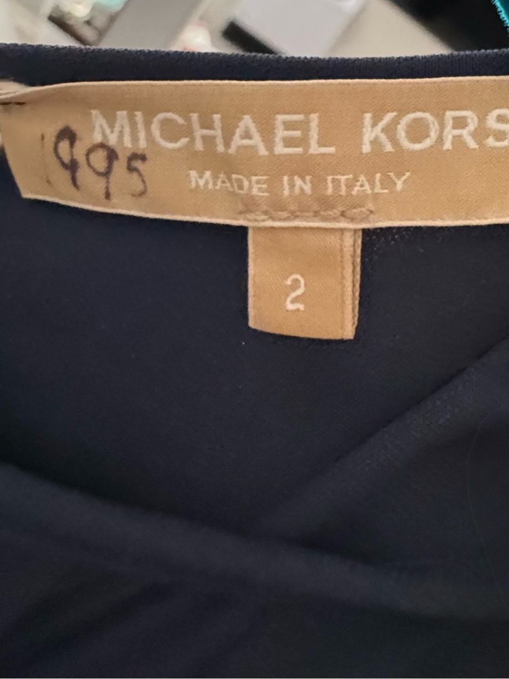 NWT Michael Kors Runway Collection Spring 2014 Indigo Ruched Dress Sz 2 - Picture 9 of 12